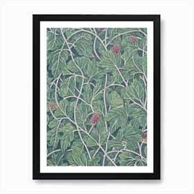 Mulberry tree Vintage 2 Botanical Art Print