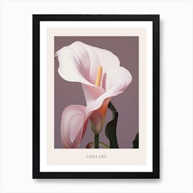 Floral Illustration Calla Lily 1 Poster Art Print