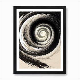 Spiral - Black And White Art Print