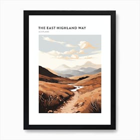 The East Highland Way Scotland 2 Hiking Trail Landscape Poster Art Print