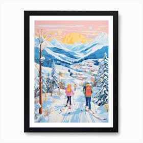 Are In Sweden, Ski Resort Illustration 1 Art Print