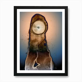 Watercolor Abstraction A Ray Art Print