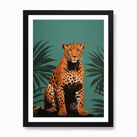Leopard In The Jungle 27 Art Print
