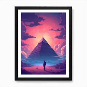 Pyramids Egypt Painting Art Print
