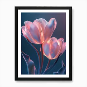 Pink Tulips Art Print