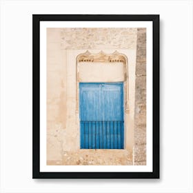 Balcony with blue door in Eivissa // Ibiza Travel Photography Art Print
