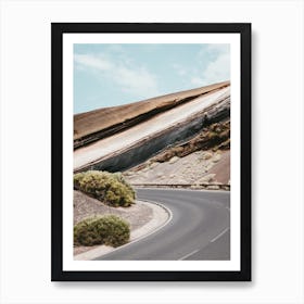 Road in the middel of Teide National Park, Tenerife, Canary Islands Art Print