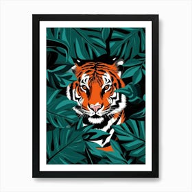 Tiger In The Jungle Art Print