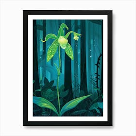 Orchid In The Forest Art Print