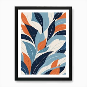 garden leaf plant print Art Print