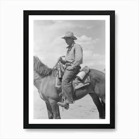 [Untitled photo, possibly related to Cowboy with Spanish cowpony, Pie Town, New Mexico] by Russell Lee Art Print