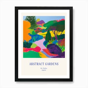 Colourful Gardens Kew Gardens United Kingdom 3 Blue Poster Art Print