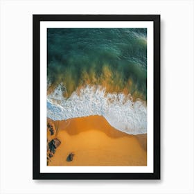 Aerial View Of The Beach 1 Art Print