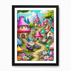 Dwarfs wonderland Art Print