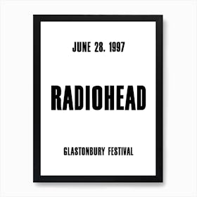 Radiohead 1997 Concert Poster Art Print