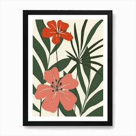 Tropical Flowers 17 Art Print