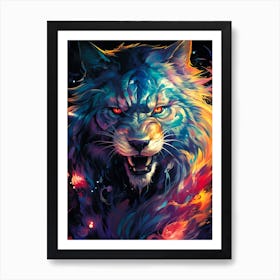 Wolf Painting Art Print