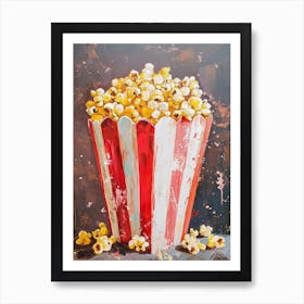 Kitsch Popcorn Brushstrokes 3 Art Print