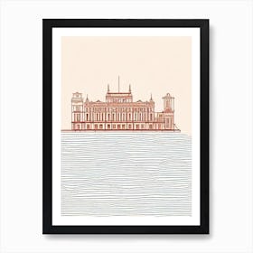 Heroes' Square Budapest Boho Landmark Illustration Art Print