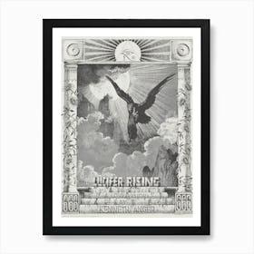 Lucifer Rising Film Poster (Rare) Symbolic Works Third Eye Symbol - Featuring Art by Gustave Doré Art Print