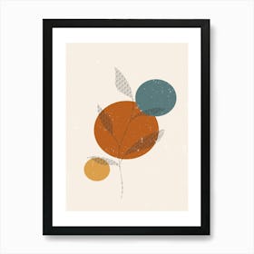 Abstract Leaf Print Art Print