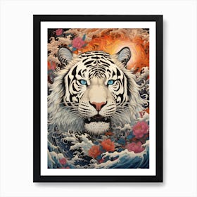 White Tiger 1 Art Print