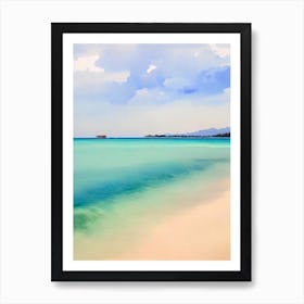 Gili Trawangan Beach 2, Indonesia Watercolour Art Print