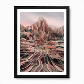 Abstract City Art Print