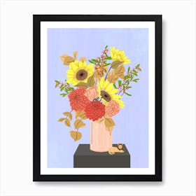 Flowers For Leo Art Print