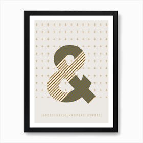 And Typeface Alphabet Art Print