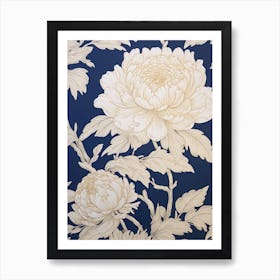 Peony Wallpaper 2 Art Print