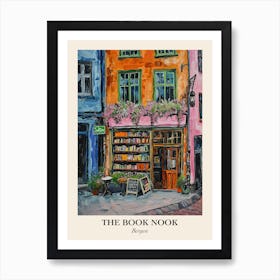 Bergen Book Nook Bookshop 1 Poster Art Print