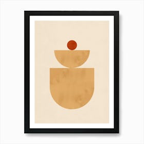 Geometric architectural shapes 6 Art Print