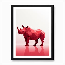 Rhinoceros Minimalist Abstract 1 Poster