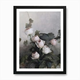 Roses In A Vase 4 Art Print