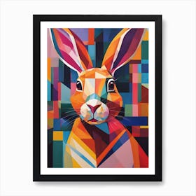 Geometric Rabbit 1 Art Print