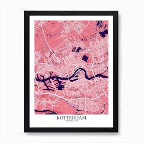 Rotterdam Pink Purple Art Print