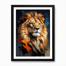 Lion Painting Art Print