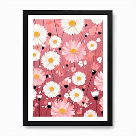 Daisy Flowers 1 Art Print