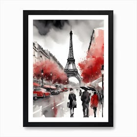 Paris Eiffel Tower Art Print