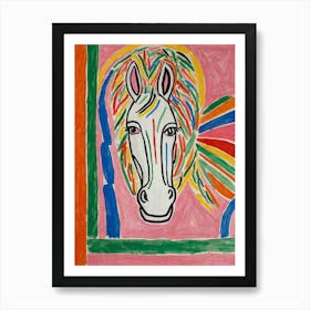 Horse Head Style Henri Matisse Art Print