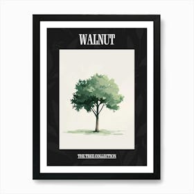 Walnut Tree Pixel Illustration 1 Poster Art Print