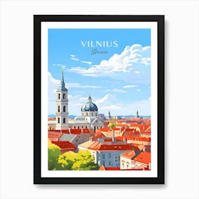 Lithuania Vilnius Travel 1 Art Print