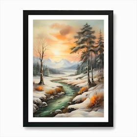 Winter Landscape 34 Art Print