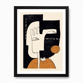 Abstract Face 55 Art Print