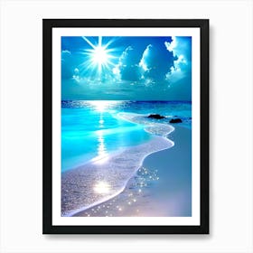 Beach Wallpaper Art Print