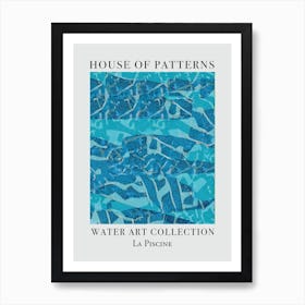 House Of Patterns La Piscine Water 14 Art Print
