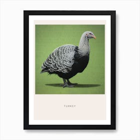 Ohara Koson Inspired Bird Painting Turkey 3 Poster Art Print