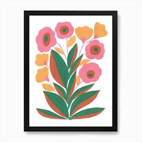 Mabel Goauche Flowers Art Print