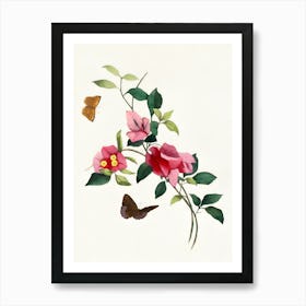 Bougainvillea flower painting. Art Print